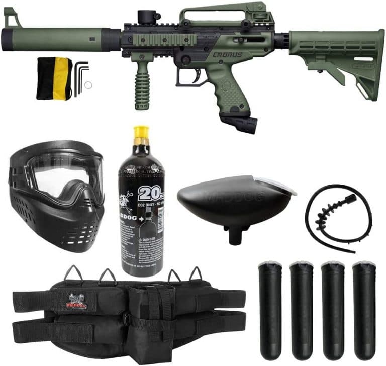 Maddog Tippmann Cronus Tactical Silver Paintball Gun Marker Starter Package Maddog Tippmann Cronus Tactical Silver Paintball Gun Marker Starter Package